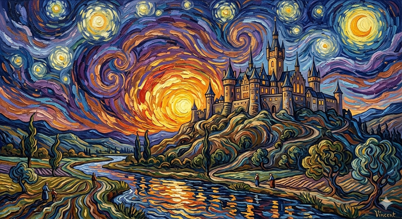 Schloss im Farbenmeer