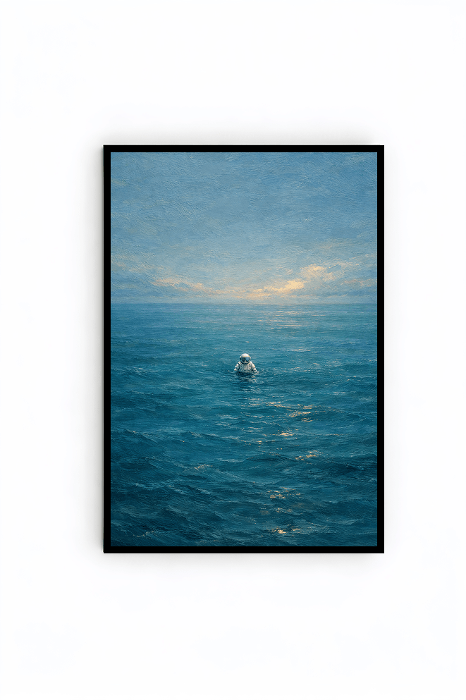 Blaues Weltall - wandjuwel