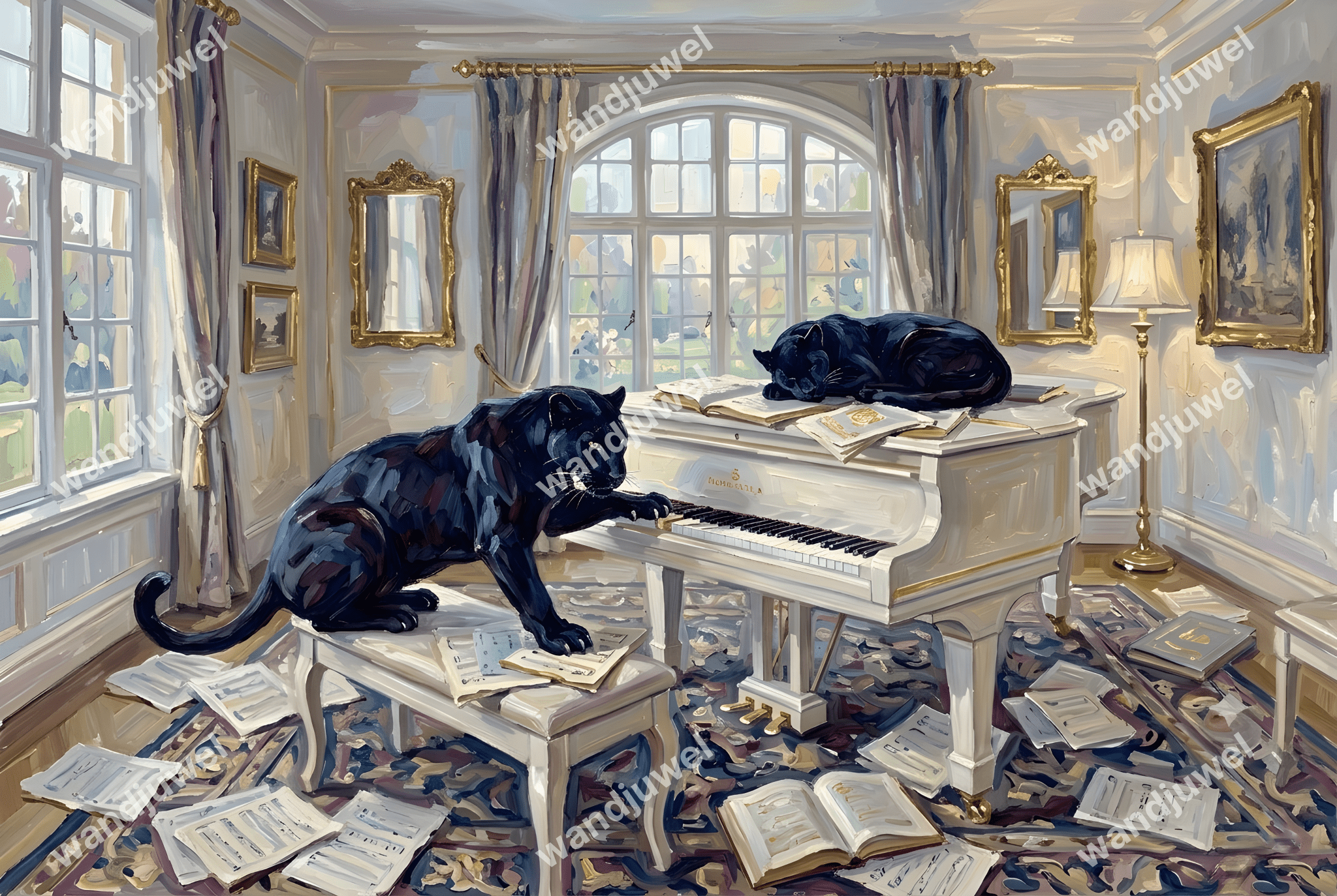 Die Panther - Sonate - wandjuwel
