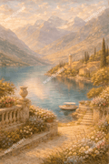 Die Terrasse am See - wandjuwel