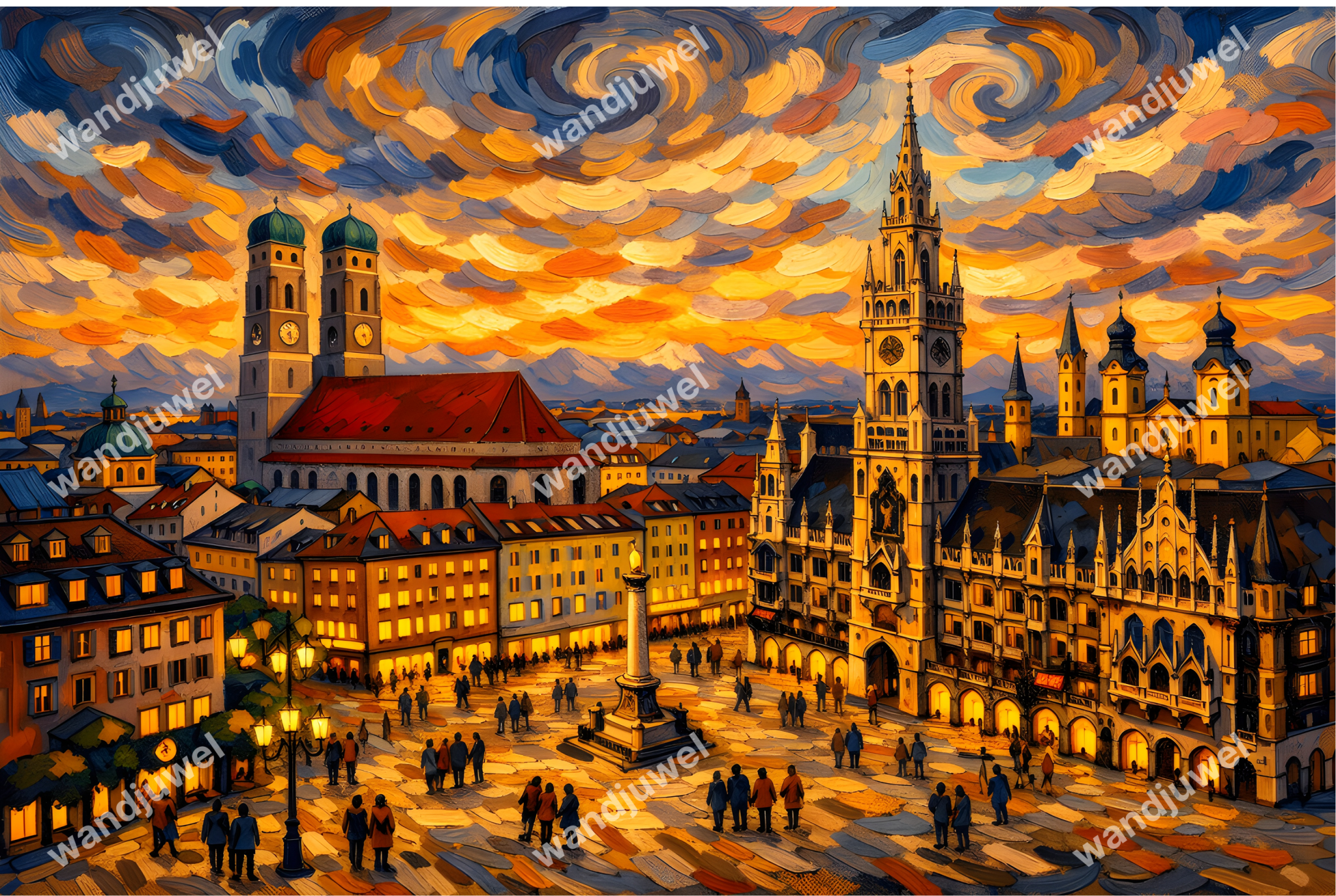 Goldenes Herz des Südens - wandjuwel