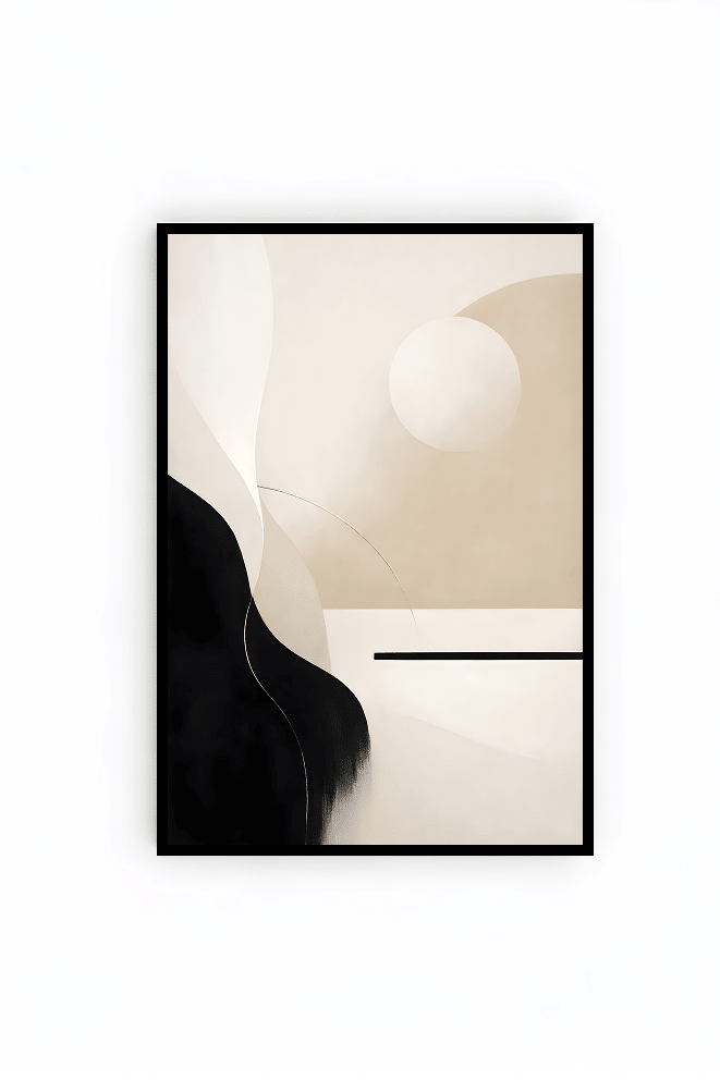 Noir et beige - wandjuwel