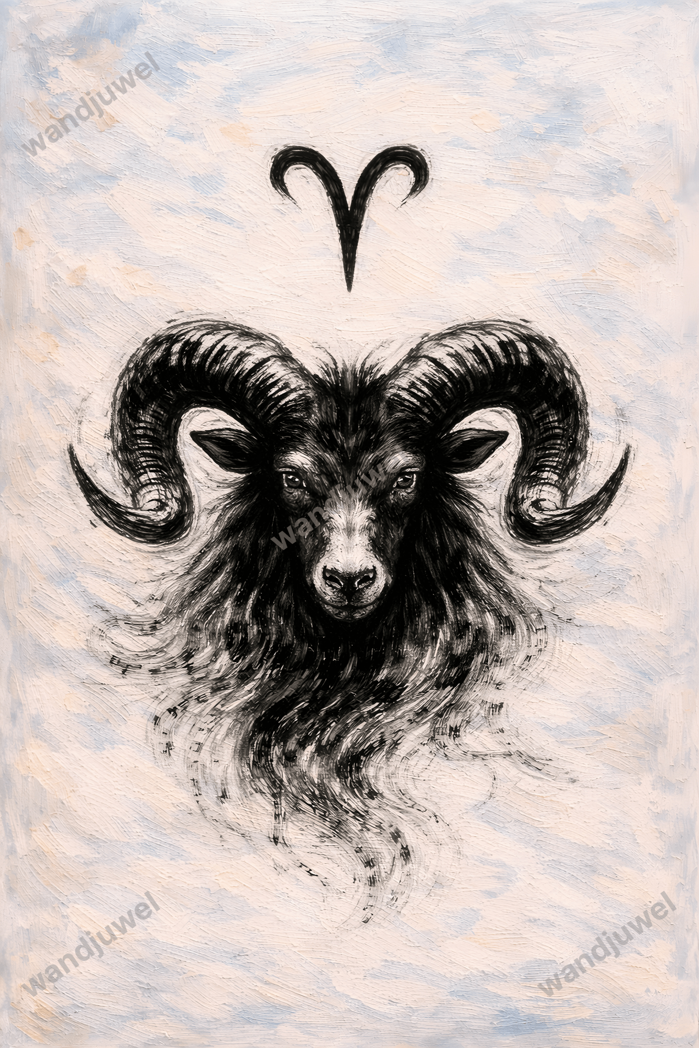 Steinbock: Gipfel der Beharrlichkeit - wandjuwel