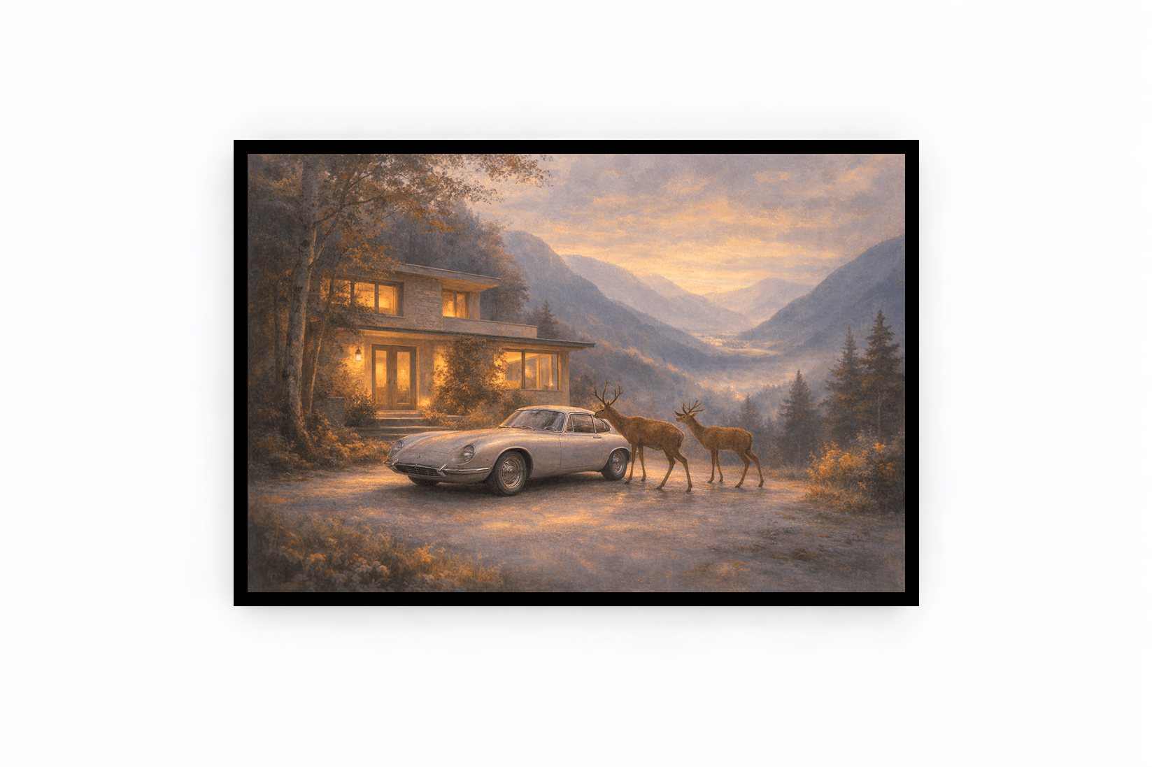 Zuflucht im Abendlicht - wandjuwel